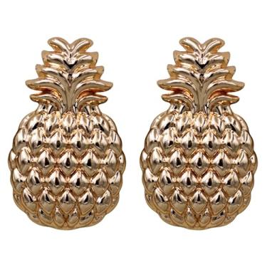 Imagem de Vuskdtei Brincos femininos banhados a ouro 18 K, brincos hipoalergênicos de zircônia cúbica, brincos elegantes para lustre, joias modernas, One Size, Latão, Zircônia cúbica