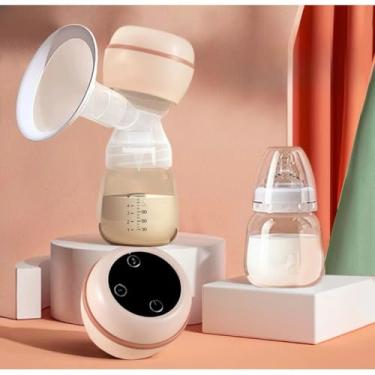Imagem de Bomba Tira-leite elétrica Sem dor Alta potencia de sucção integrada Silenciosa Massageador Portátil