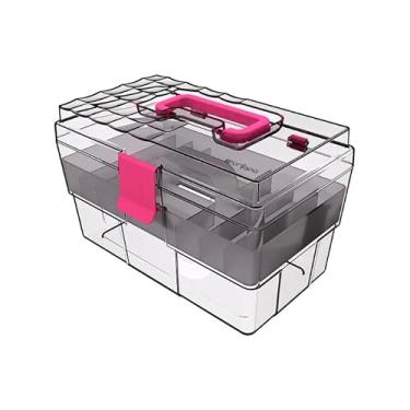 Imagem de Kit Multifuncional para Pesca Dentária com Bolsa Cosmética Durável - Portátil para Acessórios de Pesca Dentária e Organização de Produtos de Beleza(Transparante)