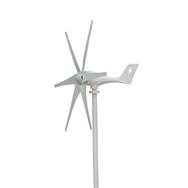 Imagem de Turbinas eólicas, turbinas eólicas 6 pás horizontais gerador eólico doméstico alimenta moinho de vento turbinas de energia, 24 V (24 V)