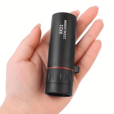 Imagem de Telescópio monocular compacto durável de alta potência para adultos – perfeito para caminhadas, acampamento, observação de pássaros e viagens