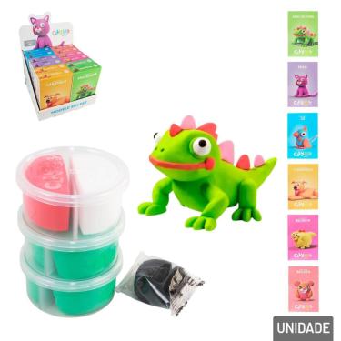 Imagem de Massinha de Modelar 05 Pçs AIR Clay Pets - Tudo em Caixa