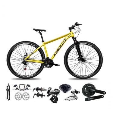 Imagem de Bicicleta Aro 29 Absolute Nero 5 Shimano Altus 24v Freios Hidráulicos Garfo Com Trava - Amarelo Tam.19