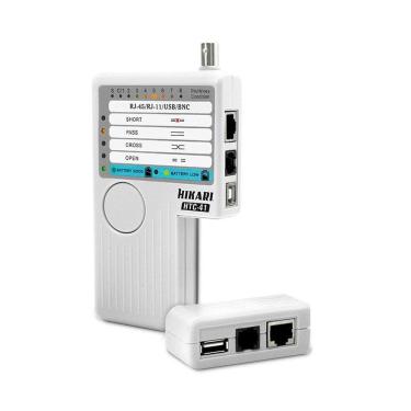 Imagem de Testador De Cabos Multifuncional Htc-41 Cnectores Rj-45-rj-11, Cabo Coaxial Bnc E Usb