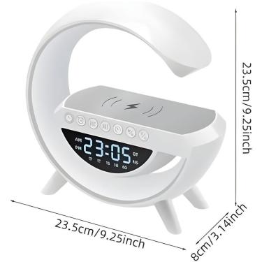 Imagem de Luminária Inteligente Com Caixa De Som E Carregador Indução