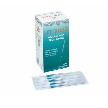 Imagem de Agulha Para Acupuntura 0,25X30MM C/ 100 Unidades - Uniqmed