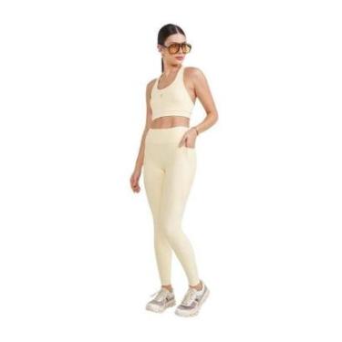 Imagem de Calça Legging Colcci Sports Bege Wool-Feminino