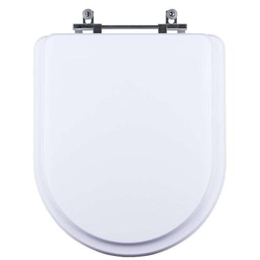 Imagem de Assento Sanitário Tampa De Vaso Branco Resina Poliester Nexo Para Bacia Roca