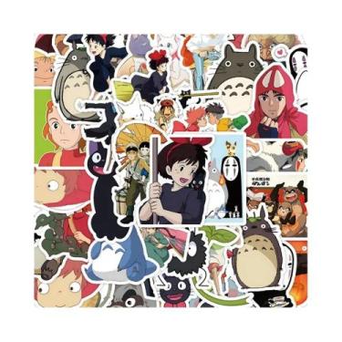 Imagem de Adesivos De Desenho Animado Ghibli Miyazaki Totoro 50 Peças À Prova d'