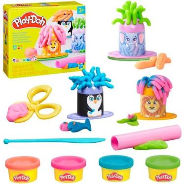 Imagem de Massinha Play Doh Conjunto Animais Estilosos 4 potes - Play-Doh