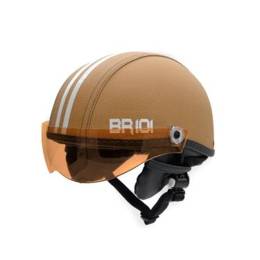 Imagem de Capacete Bike/Scooter Coquinho Br 101 Creme Vision Pp
