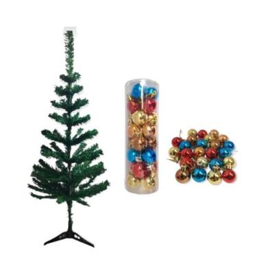 Imagem de Arvore De Natal 90 Cm Altura Com 24 Bolinhas Enfeite Festa - Wincy