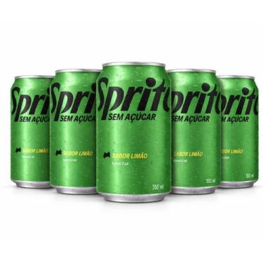 Imagem de Kit 5 Refrigerante SPRITE Sem Açucar Lata 350ml