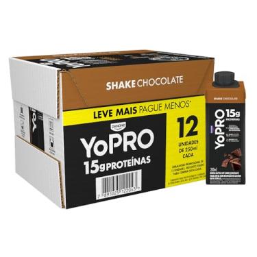 Imagem de YoPRO Bebida Láctea UHT Chocolate 15g de proteínas 250ml - 12 unidades