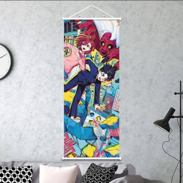 Imagem de Pôster de arte de parede Dandadan Anime Momo and Ken 30x75cm