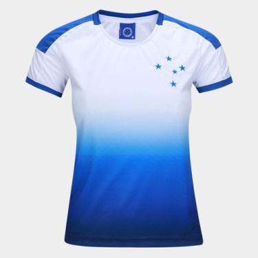 Imagem de Camiseta Cruzeiro Dry Feminina - Oldoni Sports, Branco, EGG