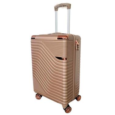 Imagem de Mala de Viagem Extra Grande 70cm ABS 28kg Rodas 360 Marrom - MODELO2MA