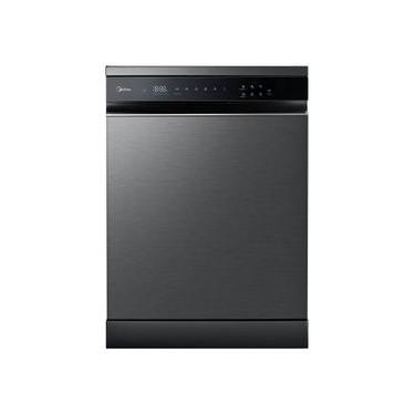 Imagem de Lava-Louças Midea Smart Home Black Inox 14 Serviços 127V MDWEF1433GBS1