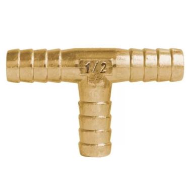 Imagem de Emenda em Tê de Metal p/ Mangueiras (1/2X1/2X1/2pol.) GARDEN
