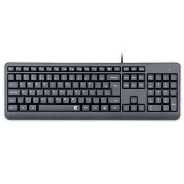Imagem de Teclado Office Redragon Membrana, Full Size, ABNT2, Preto - BK-7092 PT-Unissex