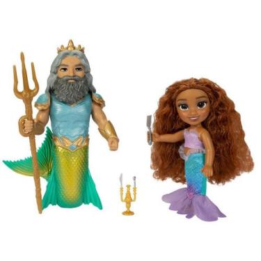 Imagem de A Pequena Sereia Conjunto com Ariel e Rei Tritão SUNNY - Sunny Brinque