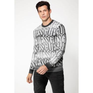 Imagem de Suéter de Tricot Logo Cinza-Masculino