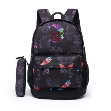 Imagem de Mochila Casual Notebook Feminina Impermeável Resistente Estojo Hang Loose 16 Litros-Feminino