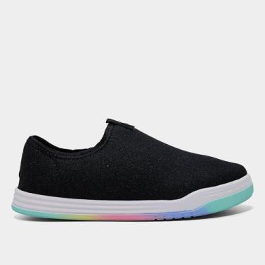 Imagem de Tênis Infantil Molekinha Menina, Preto, Grafite, 34