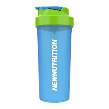 Imagem de Coqueteleira Azul Com Tampa Verde - NewNutrition