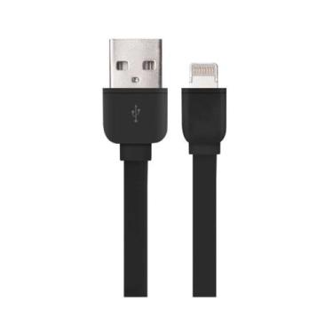 Imagem de Cabo Lighting Para Iphone 8 Pinos 1 Metro Preto Multilaser