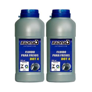Imagem de Fluido De Freio Dot 4 500ml - Radnaq - 2 Unidades