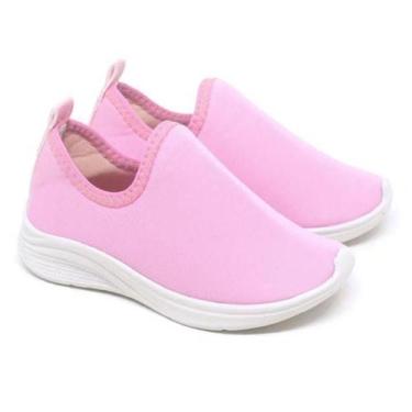 Imagem de Tênis Infantil Menina Calce Fácil Basic Macio Leve Confortável, ideal 