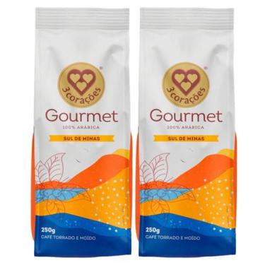 Imagem de 2x Café Torrado E Moído Gourmet 3 Corações Sul De Minas 250g -, Sul De