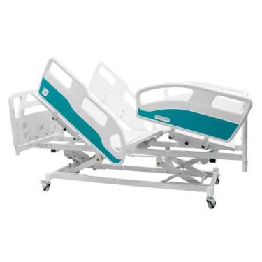Imagem de Cama Hospitalar 9 Movimentos Luxo Brinde Colchão D33 e Travesseiro - M