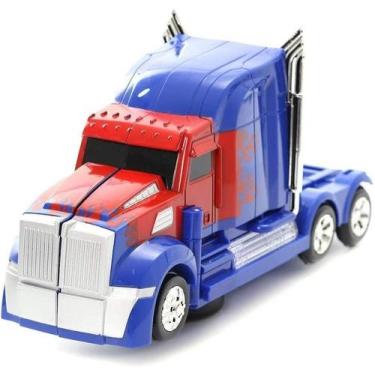 Imagem de Caminhão Transformers Optmus Prime Vira Robo Bate E Volta