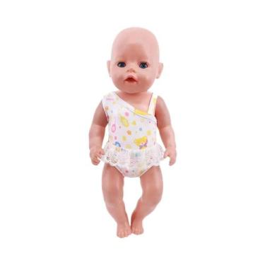 Imagem de Roupa De Ginástica Justa Ao Corpo Estilo Maiô Kawaii Para Bonecas Amer