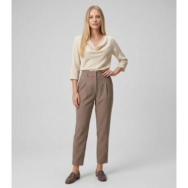 Imagem de Calça Feminina Cenoura Alfaiataria Endless Marrom, GG, Marrom