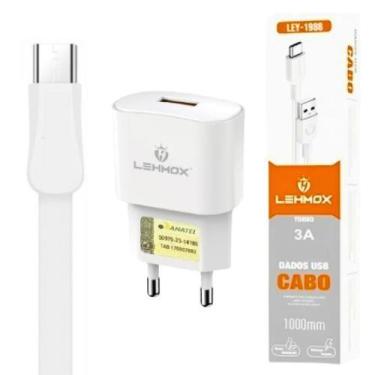 Imagem de Kit Carregador 2 Metros compatível com Realme C33 C30S C21Y C15 _ Cabo