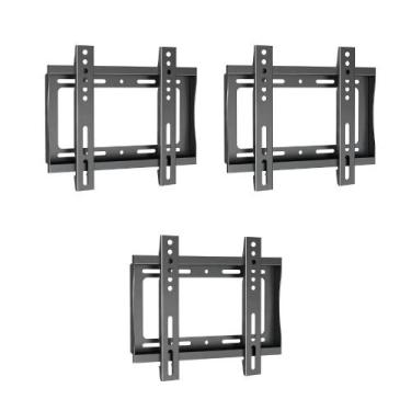 Imagem de Kit 3 Suporte Tv Fixo Parede Universal Tvs 14 A 55 Polegadas - Speed