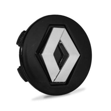 Imagem de Calota Meio Roda Renault Sandero Logan Clio Preta 55mm - GFM