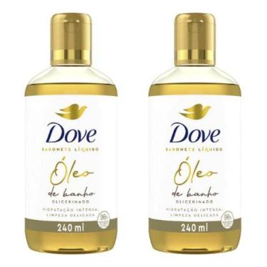 Imagem de Sabonete Líquido Dove Óleo De Banho Glicerina 240ml kit c/2