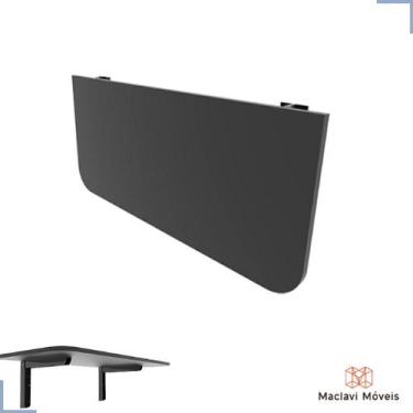 Imagem de Escrivaninha de Parede Retrátil 100x40 Preta Dobrável Suspensa para Co