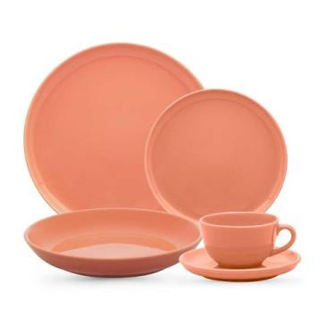 Imagem de Aparelho de Jantar e Chá 20 Peças Oxford Flat Apricot