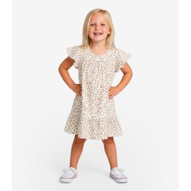 Imagem de Vestido Infantil Com Manga Godê Select Rosa, 8, Rosa