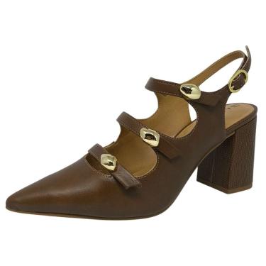 Imagem de Sapato Feminino Salto Medio Slingback Leve Elegante Ramarim