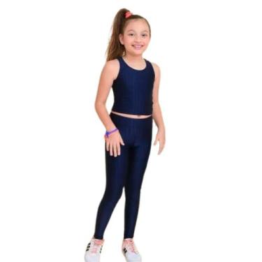 Imagem de Calça Legging Infantil - Azul Marinho - Banho Maria, 8
