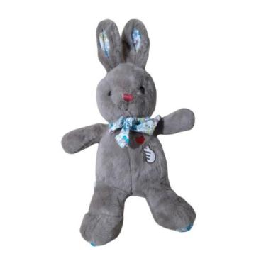 Imagem de Bichinho Coelho Coelhinho De Pelúcia Menino Menina 36 cm Cor:Marrom - 