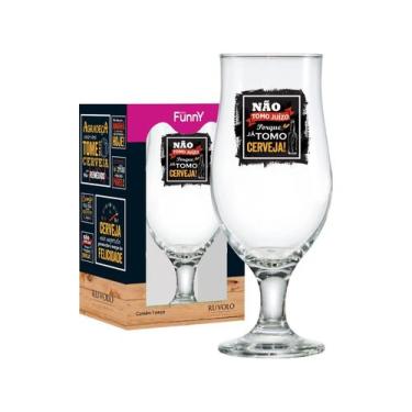 Imagem de Taça de Cerveja de Vidro 330ml Ruvolo - Funny, Transparente
