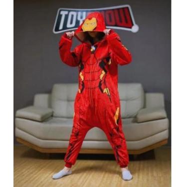 Imagem de Macacão Kigurumi Adulto Homem de Ferro Tam G 0071697 - Zona Criativa