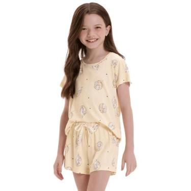 Imagem de Shortdoll Manga Infantil Algodão Cor Com Amor - 2050136 Cor, Perola, 8